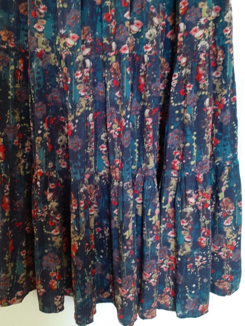 NWT Natural Life Halle Halter Dress in Blue Watercolor Floral Size XL - Picture 6 of 16